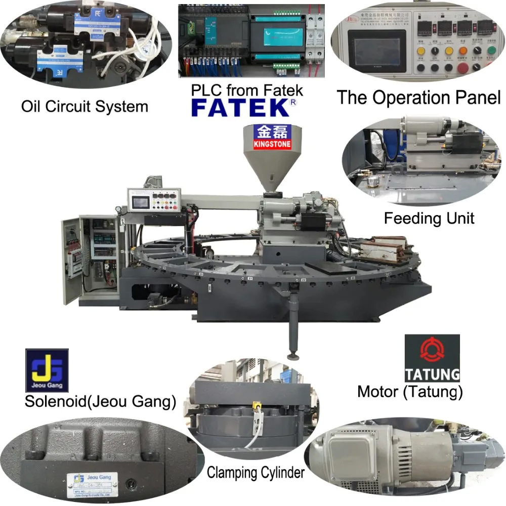 Rubber and Plastic PVC Slipper Sandals Flip Flips Making Machine