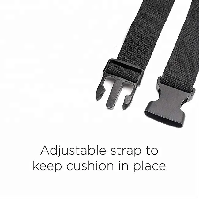 Factory Sale 3D Mesh Cover Memory Foam Adult Bus or Car Driver Cooling Gel Wedge Seat Cushion For Height With Strap