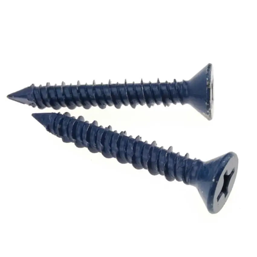 
Cross Recess Flat Head Confast Screws Square Cone Point for Concrete 
