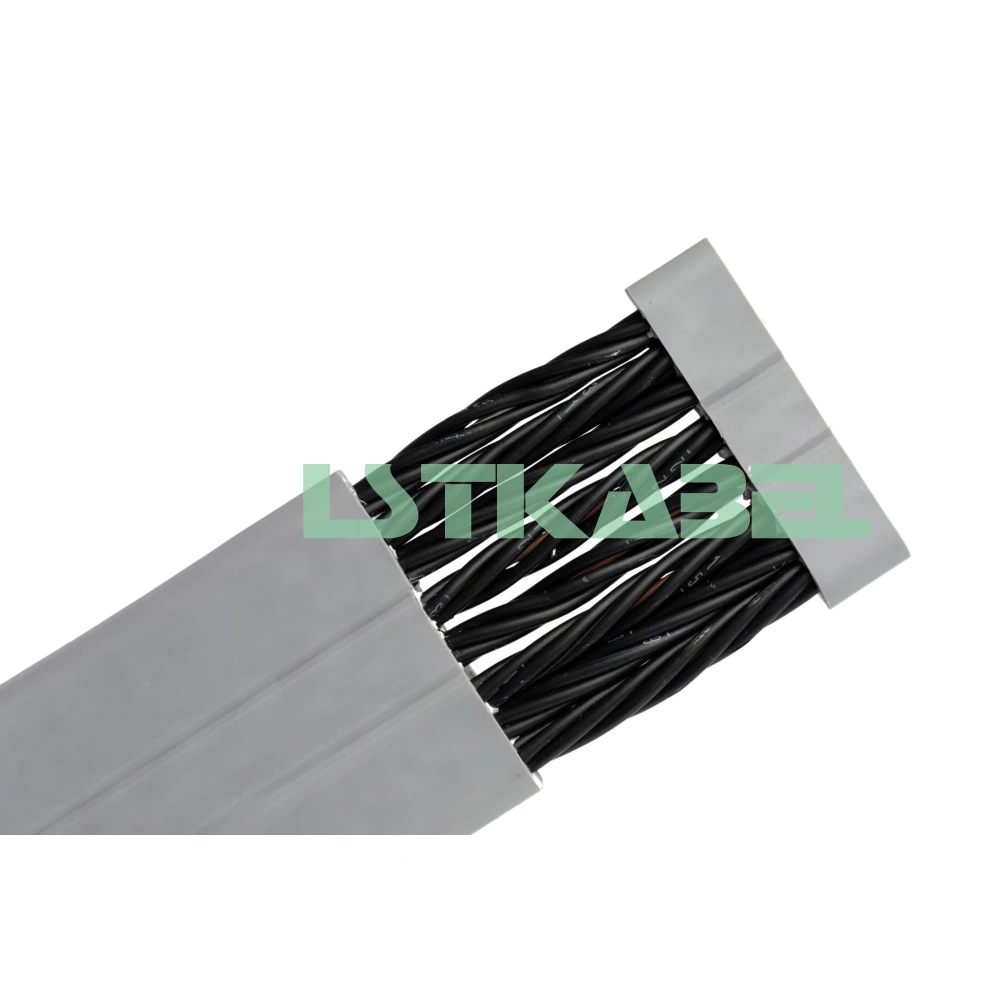 
40 Core 0.75mm Multi Twisted Flexible Elevator Flat Travelling Cable for Elevator System 