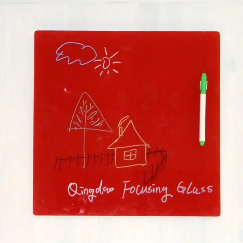 
Red color erasable magnetic tempered glass writing board /memo boad/drawing board 