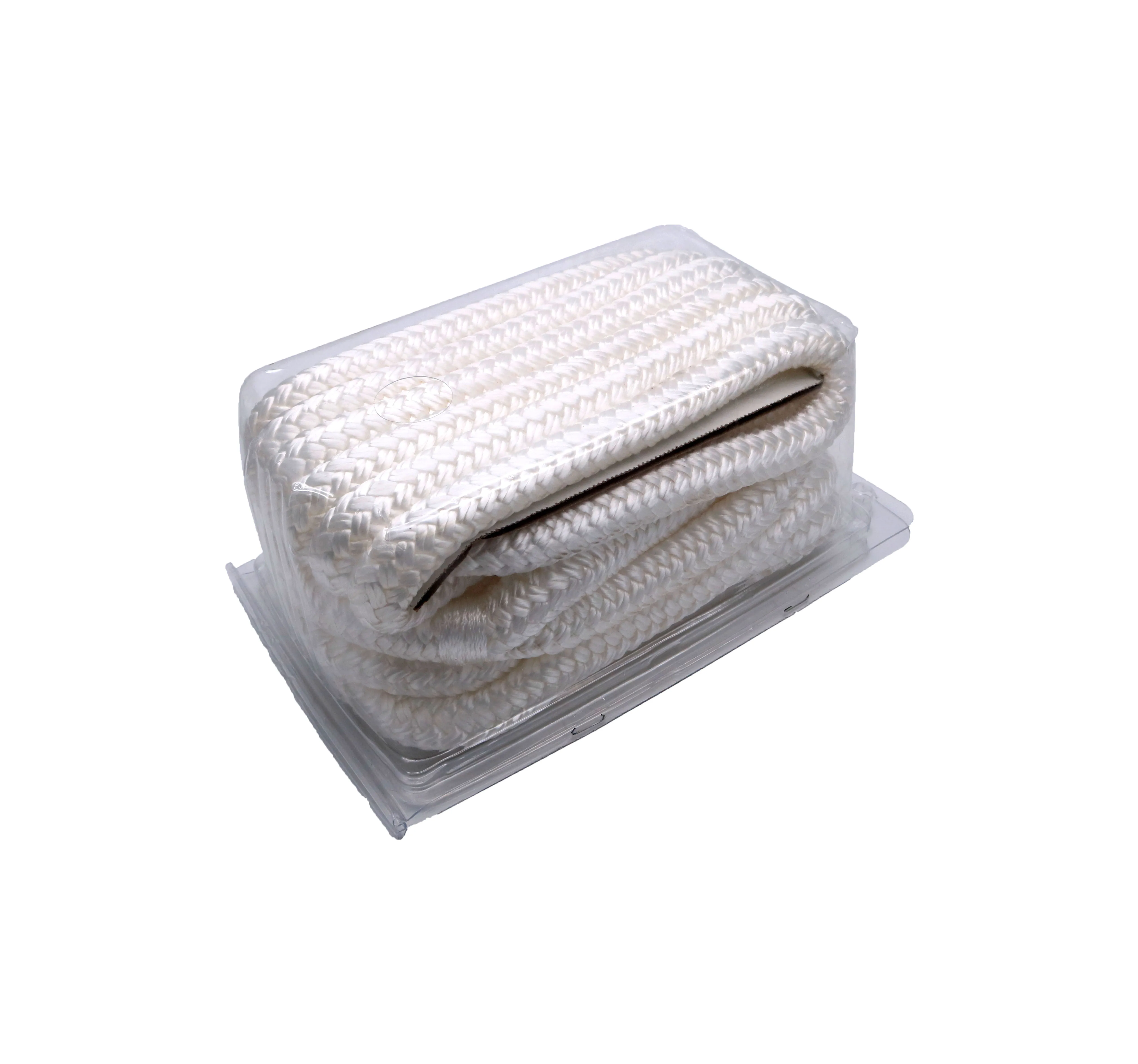 high quality nylon polyester pp  double braided dock line marine rope with splice