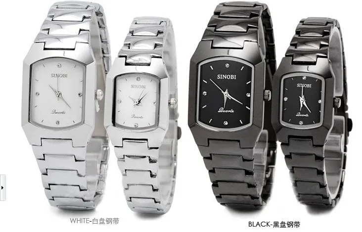 Top Quality Luxury Brand Watch Stainless Steel Quartz Sinobi Watch Couple Wrist Watches For Wedding Gifts