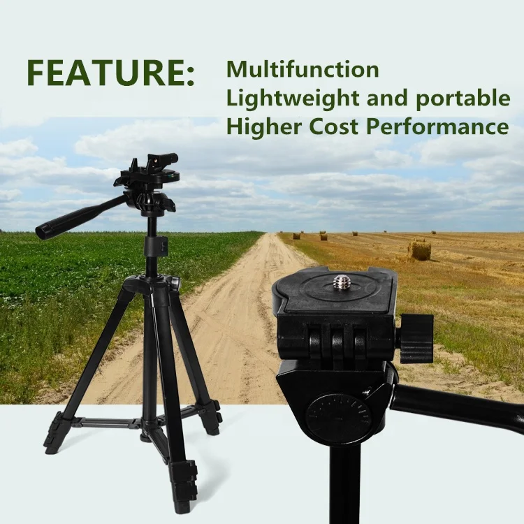 2020  Latest  Multifunction Portable Anchor Live Broadcast Desktop Landing Photography 2 in 1 HandHeld Selfie Stick Tripod