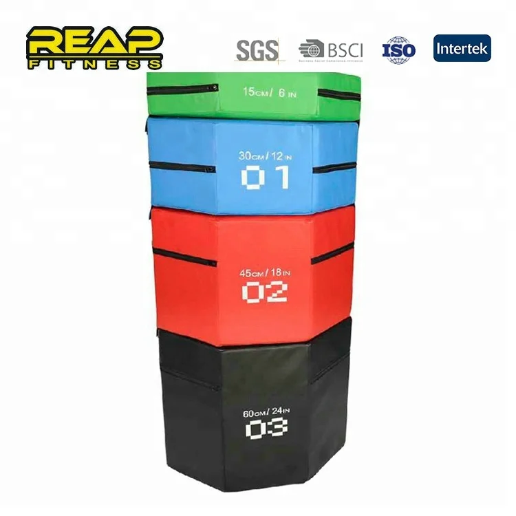 Reapbarbell Hot selling multifunction fitness plyo soft box octagonal