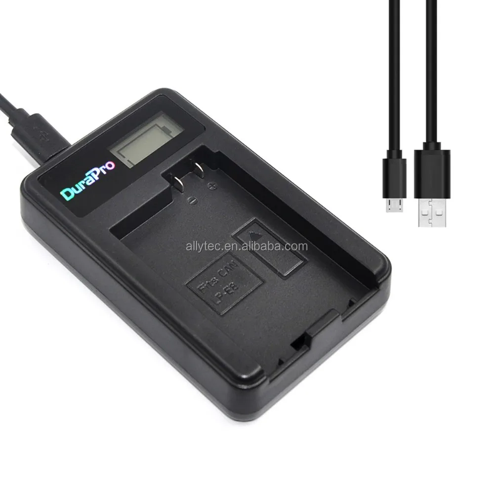 
DuraPro LP-E8 LCD USB Charger for Canon EOS 550D 600D 650D 700D X4 X5 X6i X7i T2i T3i T4i T5i 