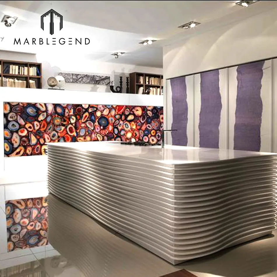 
Luxury Home Decoration Backlit Agate Slab 