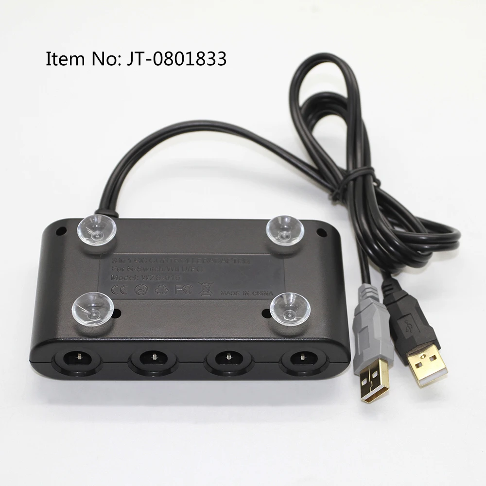 For Wii U Adapter 4 Port for Gamecube for NGC Controller Adapter For Nintendo Wii U/Switch/PC USB Controller Adapter