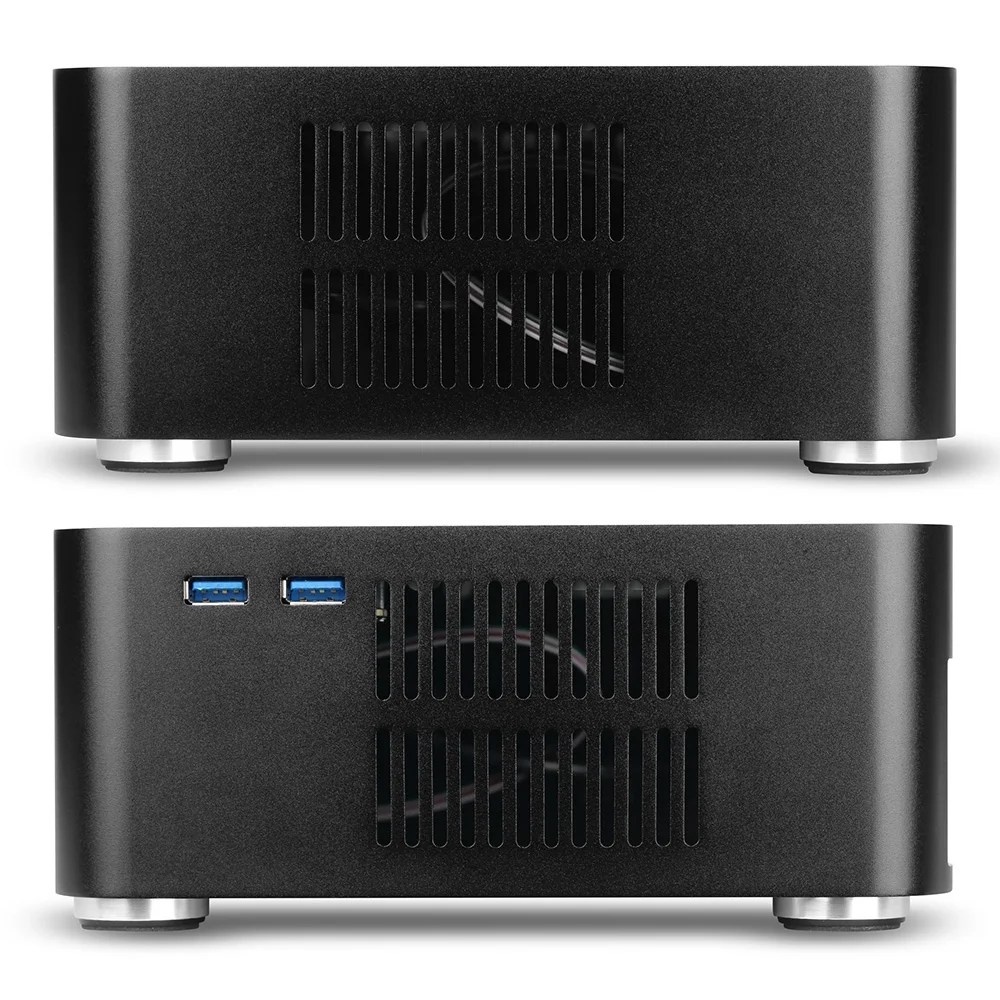 RGeek L80S USB 3.0 Mini PC Case Desktops Chassis Mini ITX Case with Top Cover Holes