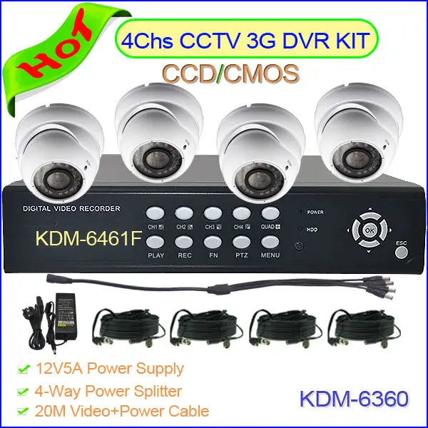 modern CCTV camera 30m IR for sony ccd camera with 4-9mm zoom lens, kadymay&color