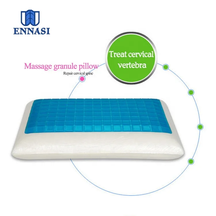Soft Cool Silicone Memory Foam Cooling Gel Pillow for Good Sleep in Hot Summer