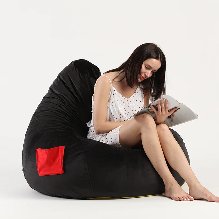 Gaming Bean Bag Boy Comfortable Teardrop Beanbag Chair Can be Customized Coffee Bean Fabric Bag