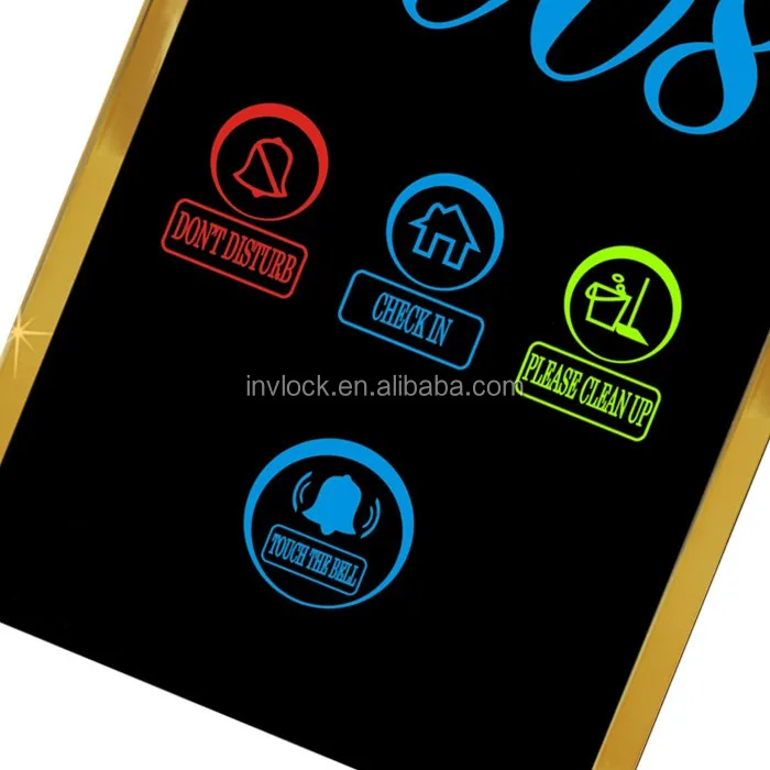 
OEM LED hotel room number display electronic door plate Electrical out door server house number doorplate signs 