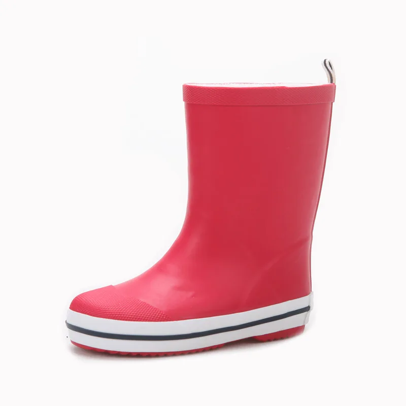 
manufacture cheap and high quality simple design natural rubber kids rain boots wholesale 