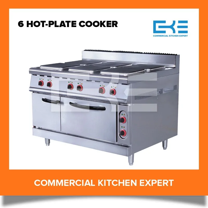2016 Competitive Prices 6 Burner Electric Cooker Oven Hot Plate Stove Oven