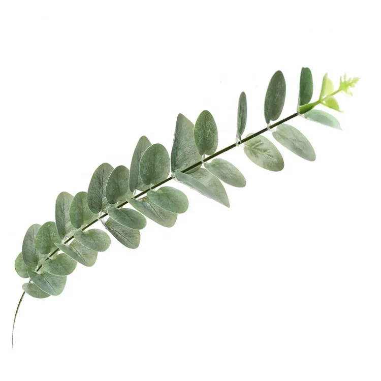 Hot sale home garden wedding party table decorative greenery china supplier plastic eucalyptus leaves decoration garland