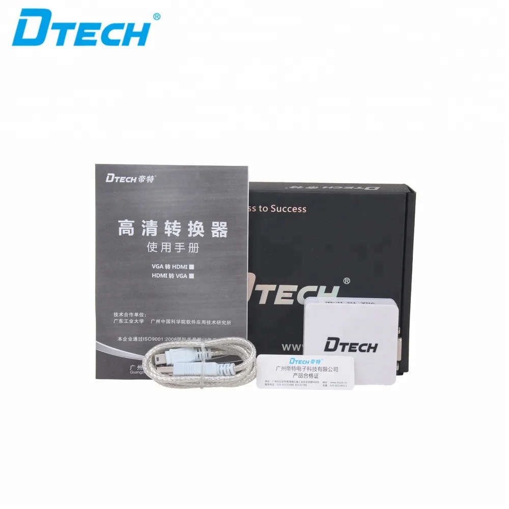 DTECH high frequency HD 1080p  vga to hdmi audio video data converter
