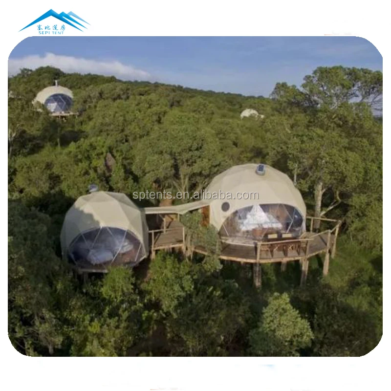 Modern Design Fireproof PVC Coated Tent With Stove Outdoor Event Party Glamping Tent Luxury