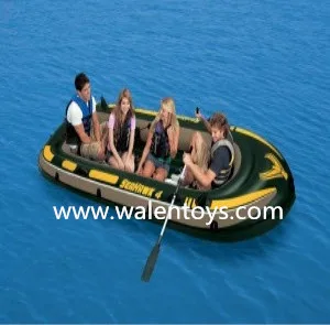 Intex Seahawk boat Pump & Paddles - Four Person Inflatable Raft