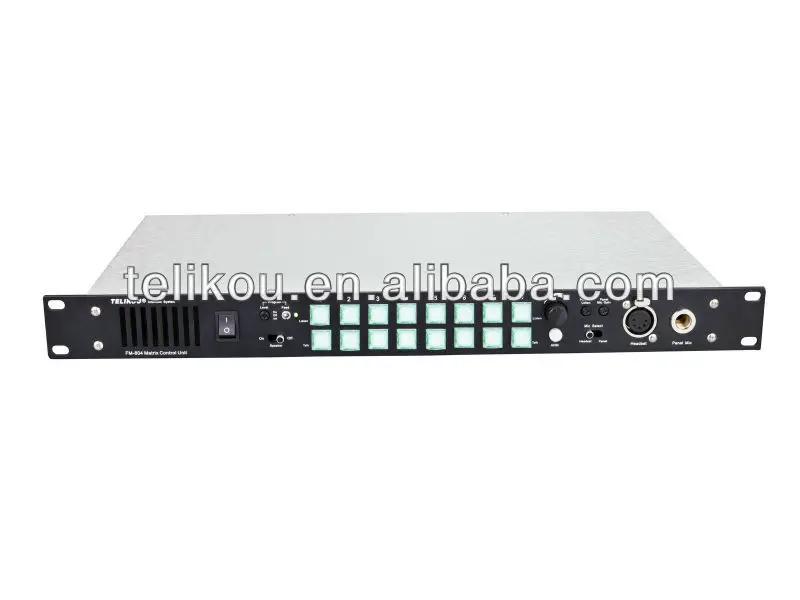 
TELIKOU FM-804 4-Wire Eight ports matrix distribution matrix panel intercom master station 