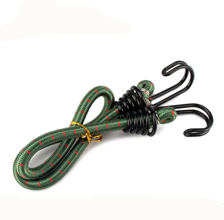 Высокопрочный эластичный шнур 8 мм/упаковочная веревка для растяжных велосипедов/банджи для багажа с двойным крючком