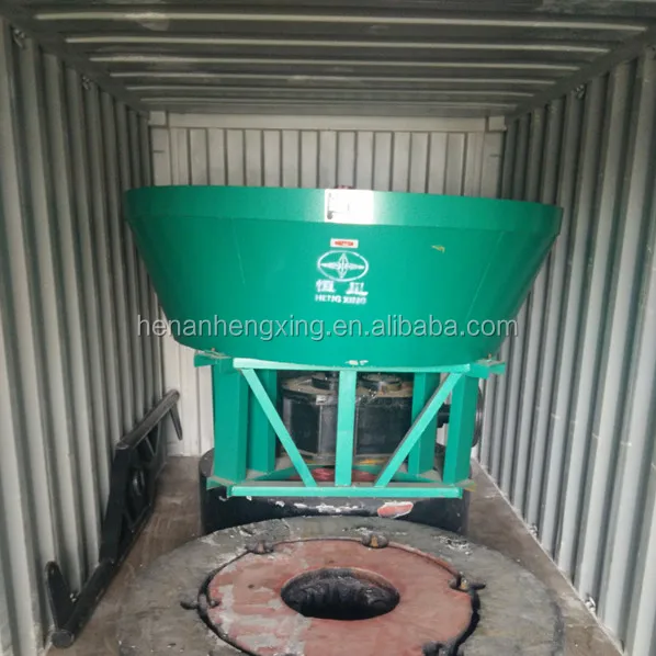 Two Roller Wet Pan Mill Grind Gold Machine