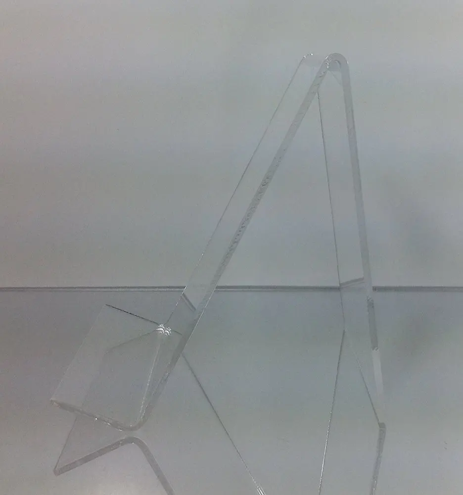 High quality custom Size Clear Acrylic Open Book Display Stand Acrylic Book Stand