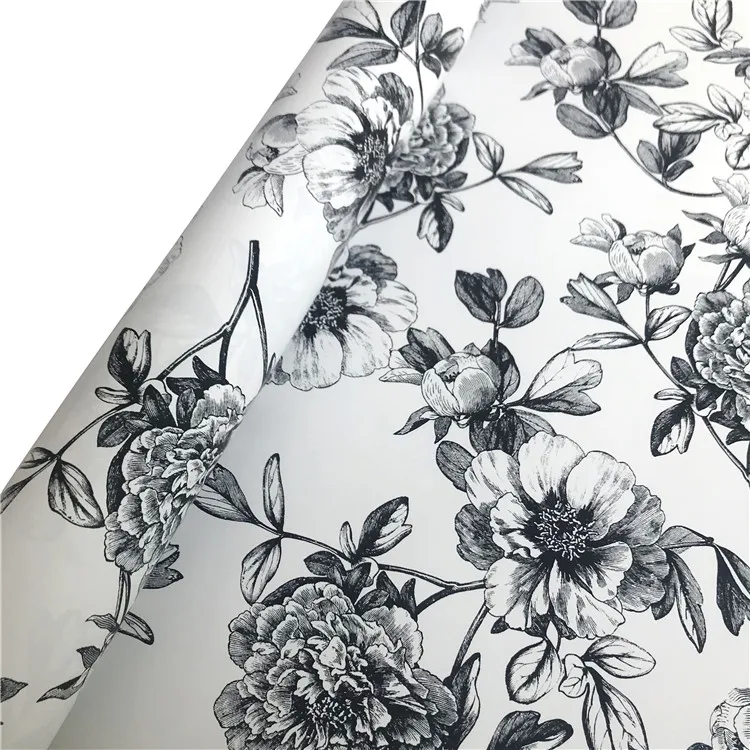 
Wholesale Ink Color Flower Foil Wrapping Paper Double Sided Paper Clothing Wrapping Papers 