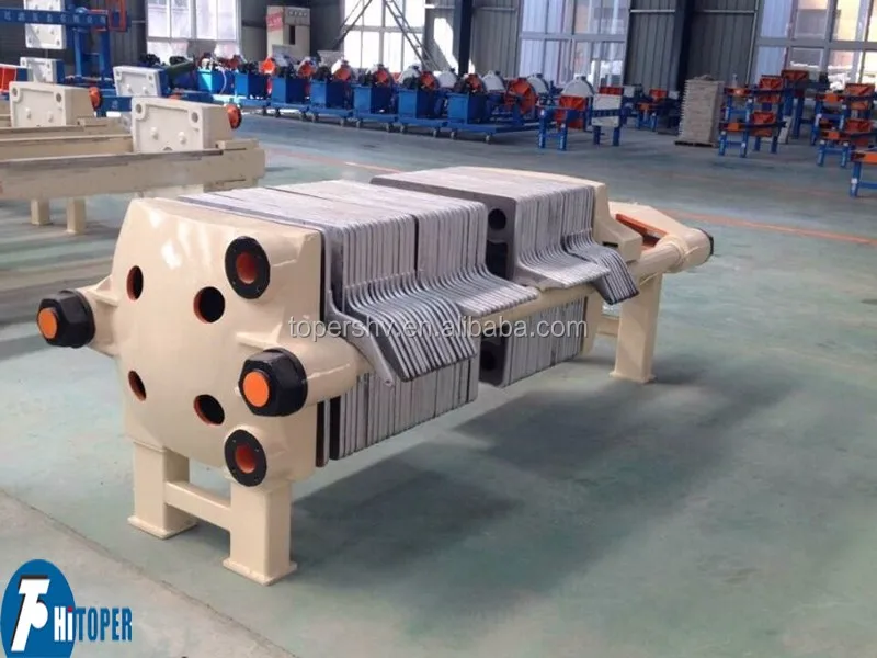 Hydraulic Cast Iron High Temperature Resistant  Filter Press Used in Metallurgy Solid-Liquid Separation