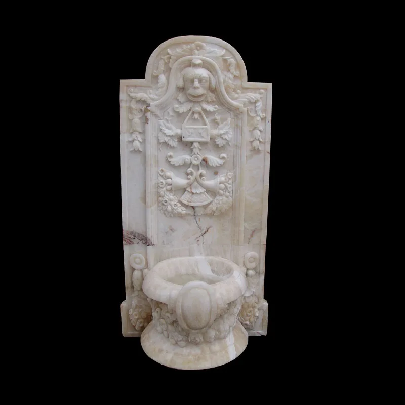 Natural Solid stone portable outdoor wall made in china water fountain