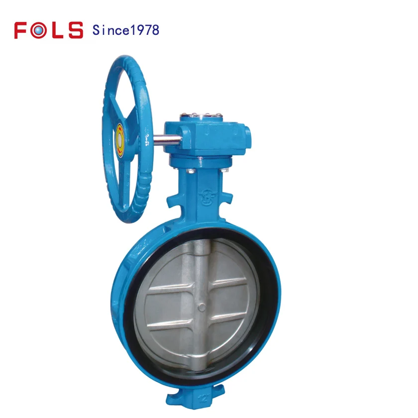 Wholesale Gear Operation Cast Iron Wafer Butterfly Valve