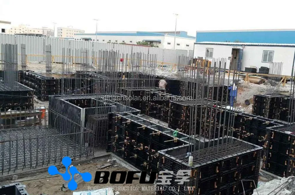 BOFUpanels, plastic concrete forms wall panels