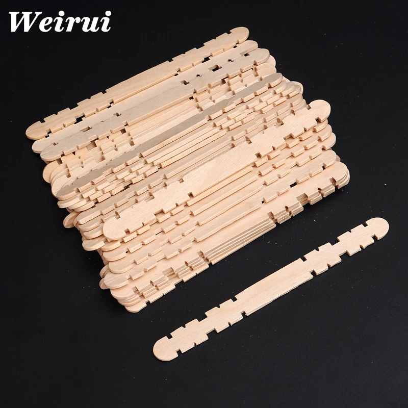 Wooden ice cream bar ice cream stick tongue depressor school children educational toys handmade materials