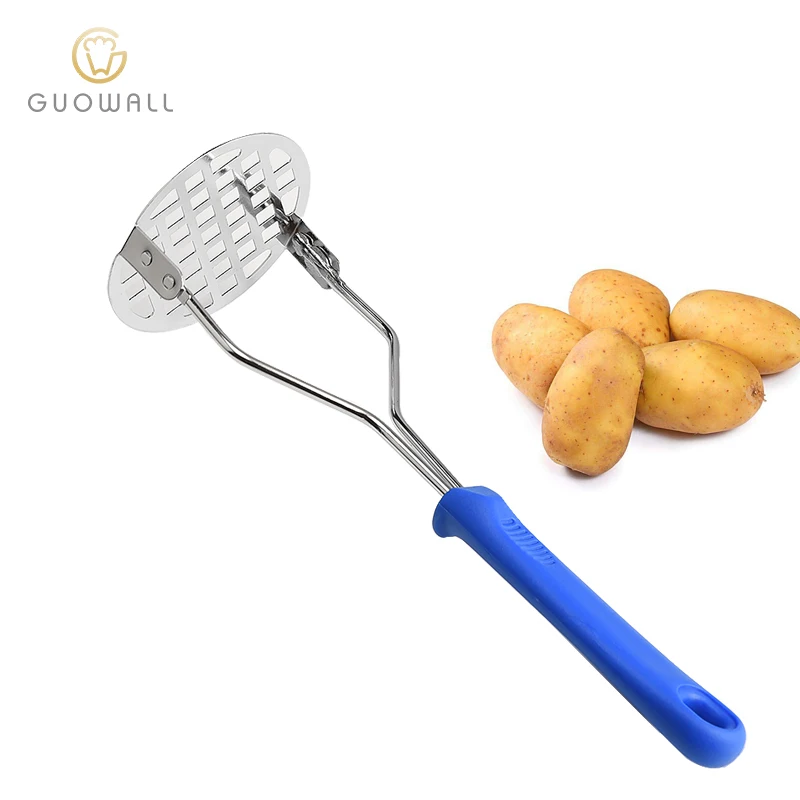 Ergonomic Design Comfortable Grip With Plastic Handle  Potato Press Masher