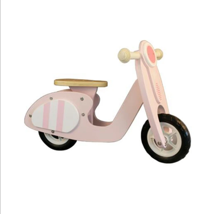New Arrival Customizable Pink Color wooden kids bike wooden running toy Balance Bike