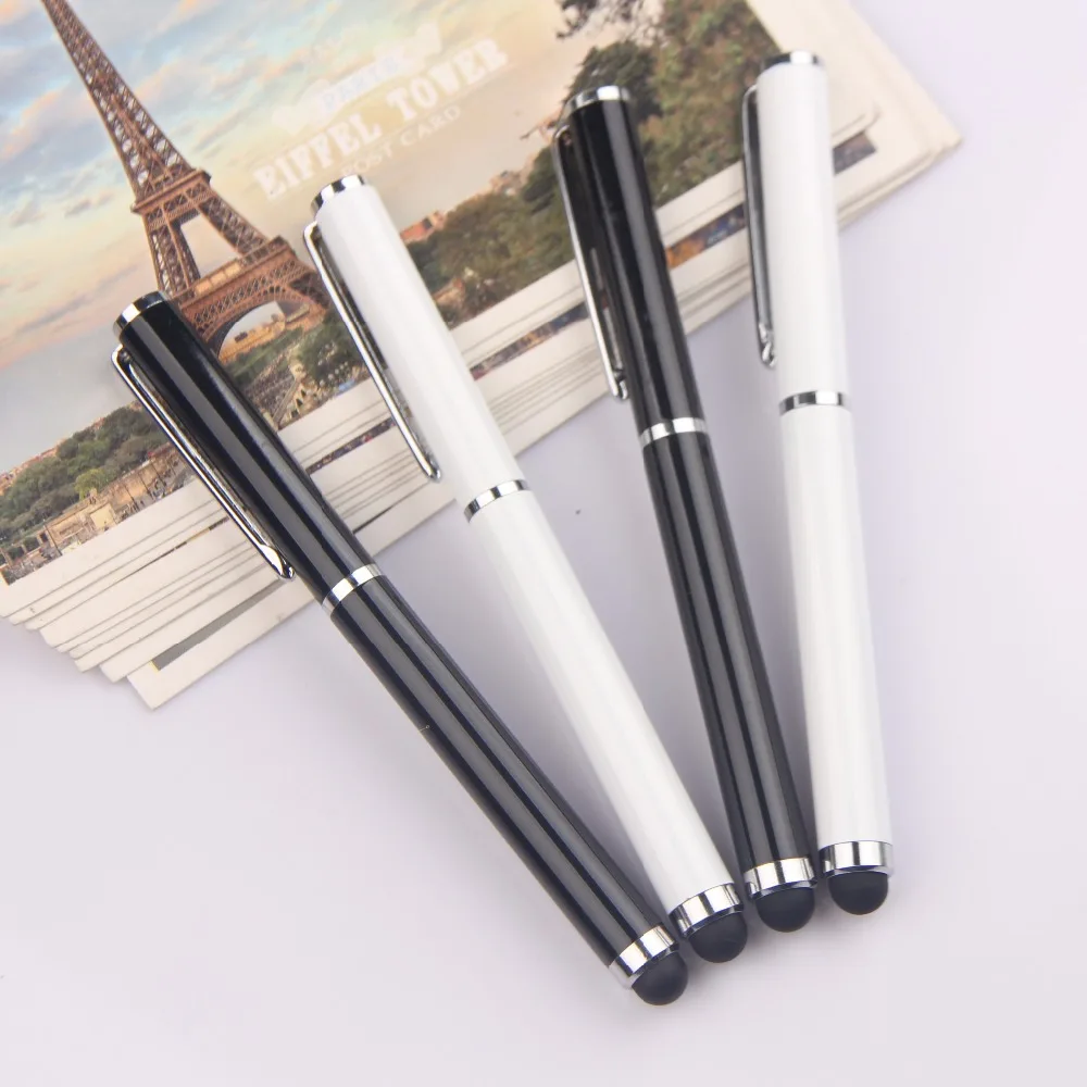 Best selling short cheap gift metal ballpoint pen with custom logo stylus touch metal ball pen