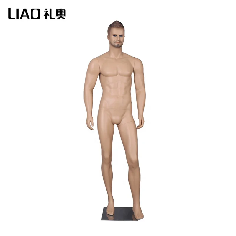 Lifelike makeup skin Model fiberglass male mannequin For Sale