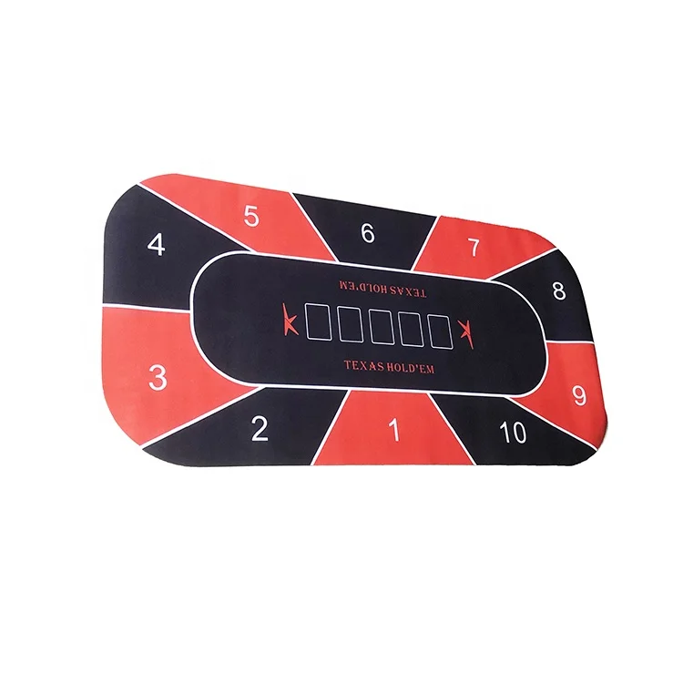 Casino anti slip rubber Poker Mat 35* 70 Inch Portable Rubber Foam Poker Table Top Layout sound dampening Poker Mat gambling