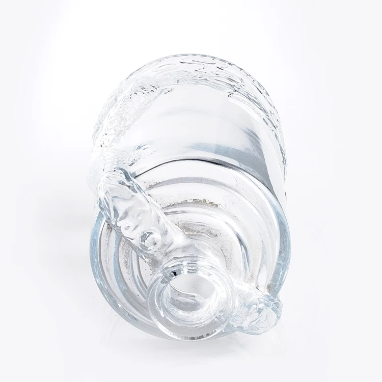 Engraving Dragons 250ml 500ml 750 ml Clear Glass Red Wine Vodka Whisky small wine bottle with lid