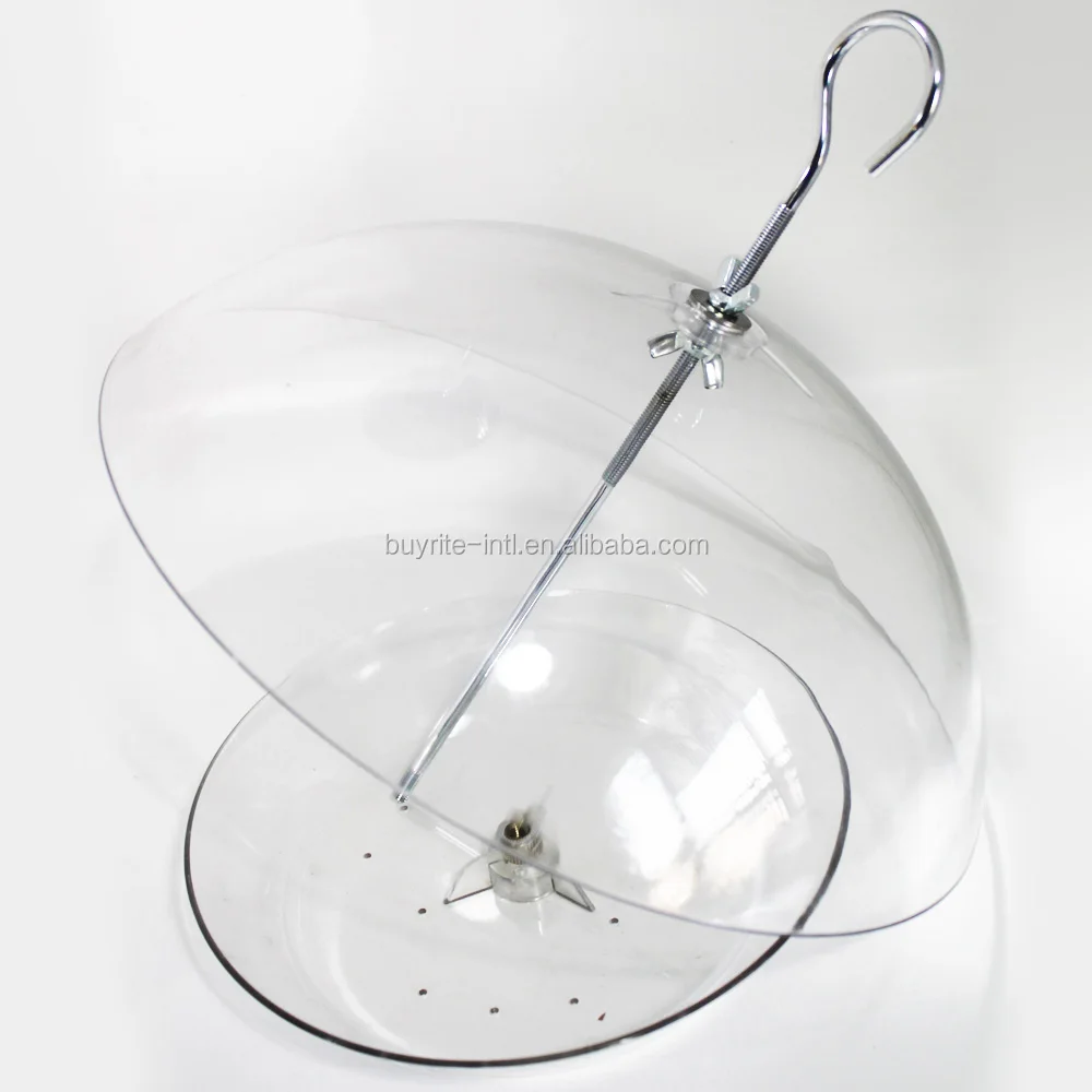 
Popular Outdoor Clear Plastic Squirrel proof/Baffle Bird feeder 