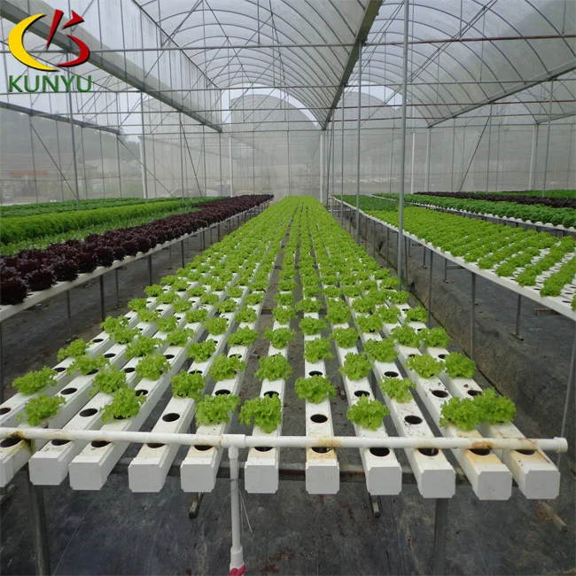 Hot sale open lid pvc channel hydroponic nft growing systems for vegetable