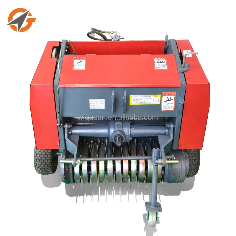 
lawn mower with mini hay baler round baler 