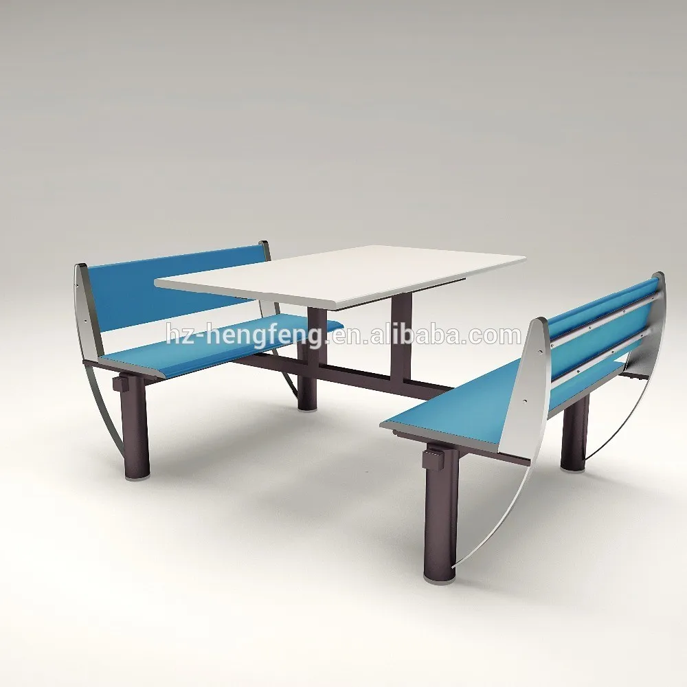 cheap 4 person fast food restaurant furniture dining table and chair