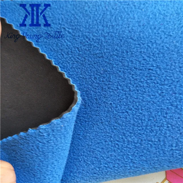 polar fleece fabric neoprene for footwear keep warmth / recycled neoprene fabric / neoprene with recycled fleece fabric