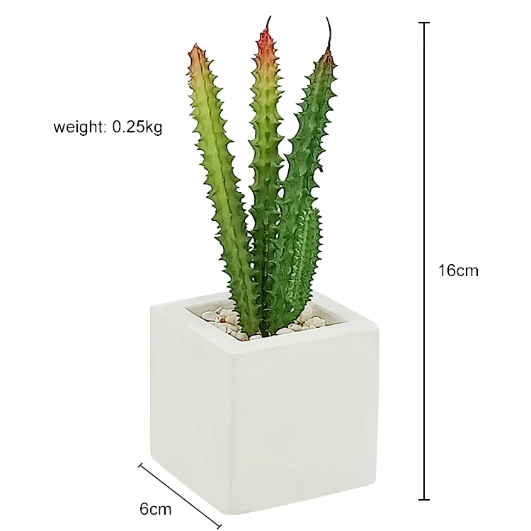 
Hot sale desktop artificial potted plants cactus plants mini artificial cactus 