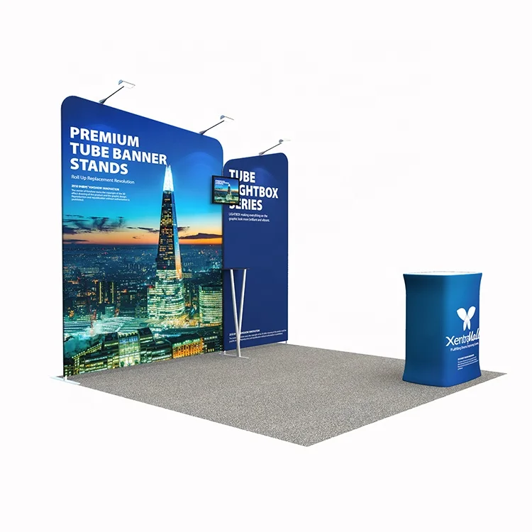 Contracted Simple Installation Standard Aluminium  Portable Exhibition Stand Trade Show Equipment