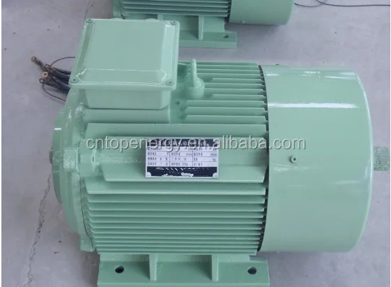 low rpm 5kw,10kw 100RPM 50rpm 150rpm 200rpm 220v AC 3 phase Low Speed permanent magnet PMG generator