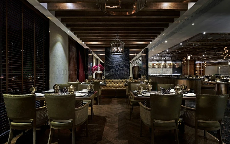 Китайский Роскошный старинный Ресторан мебель