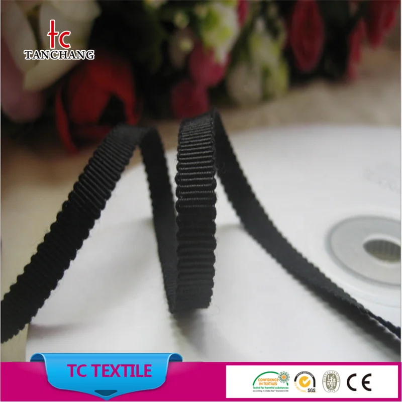 factory wholesale solid color grosgrain design cotton rayon petersham ribbon for garment TCMD04