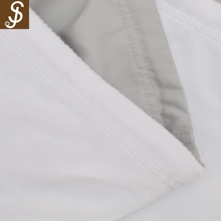 Роскошный банный халат для отеля из 100% хлопка с белыми краями S & J Five Star